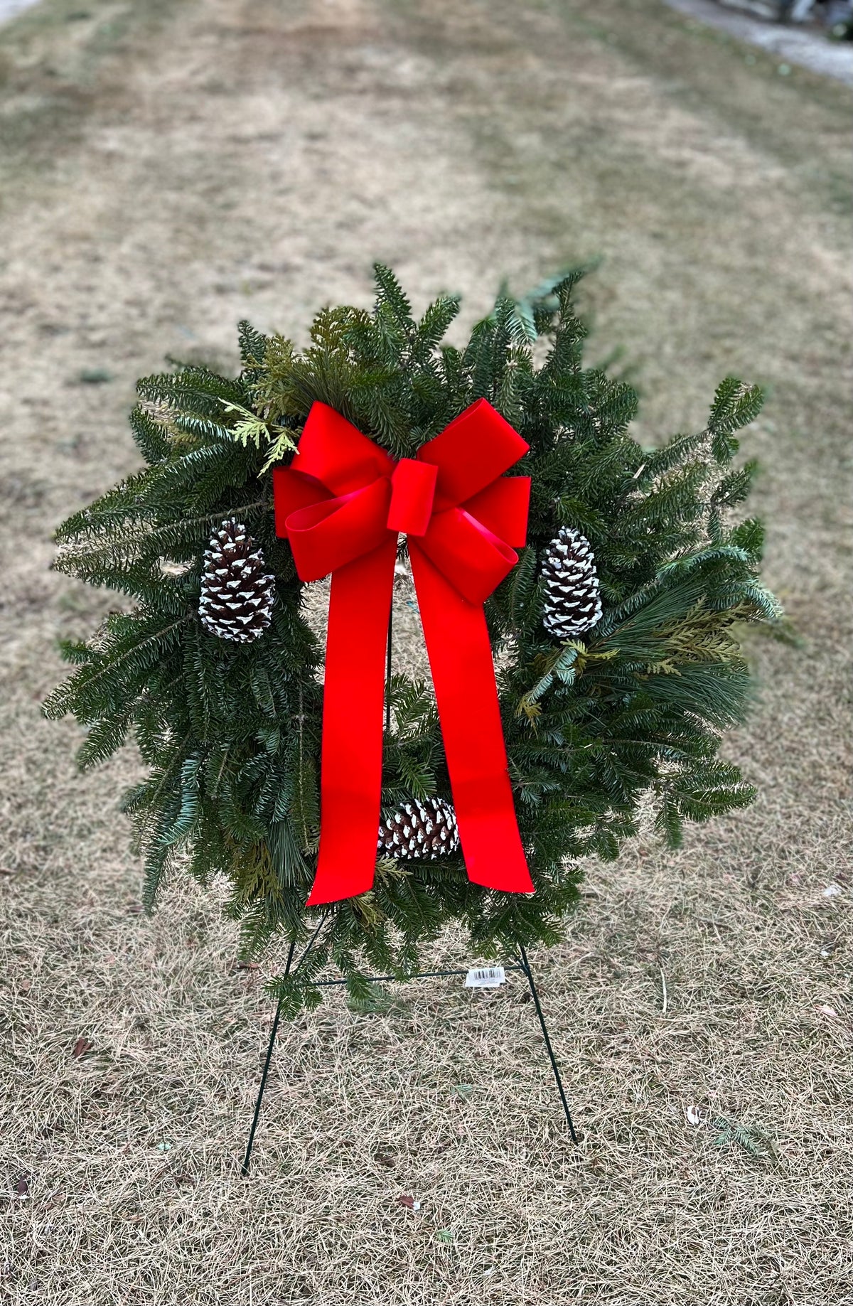 Wreath on Easel